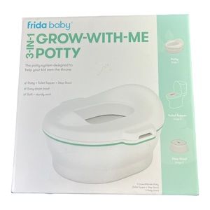 Frida baby all in one potty training kit step stool soft seat toilet topper bowl